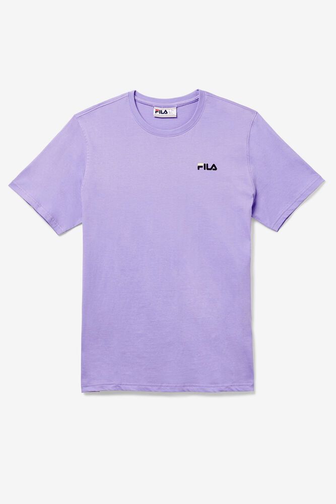 Fila T-Shirt Mens Purple - Shoe Tower - Philippines 5719643-KG